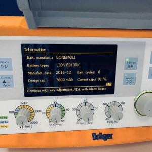Drager Oxylog 3000 Plus Transport Ventilator