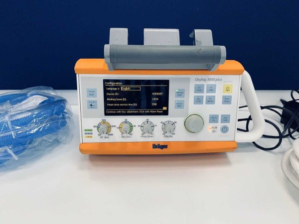 Drager Oxylog 3000 Plus Transport Ventilator - Image 3