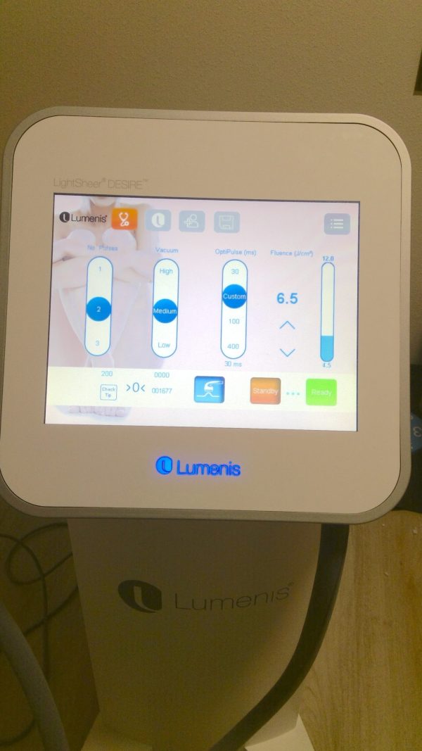 2016 Lumenis Lightsheer Desire with HS & XC Handpieces