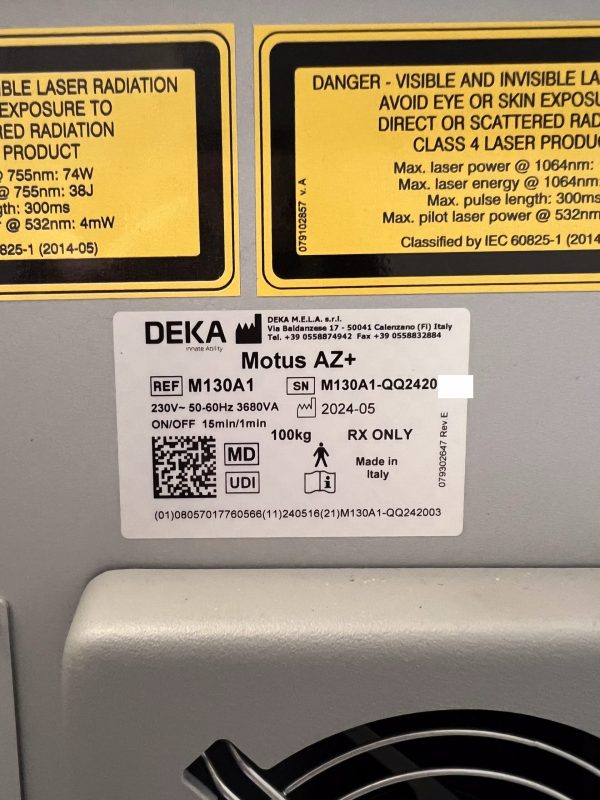 2024 Cartessa Motus AZ+ Alexandrite 755nm & Nd Yag 1064nm - Image 3