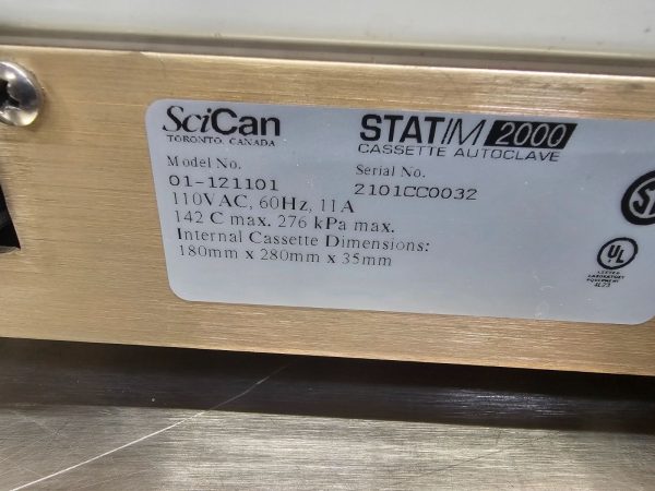 SciCan Statim 2000 Autoclave Refurbished - Image 3